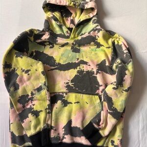 Volcom Spray Dye Marbram Hoodie with Pink and Yellow Accents